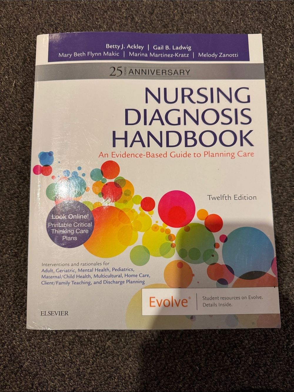 Nursing Diagnosis Handbook - White/Cream Cover (Twelfth Edition)